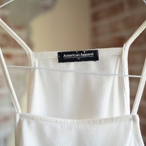 White Flowy American Apparel Tank Top